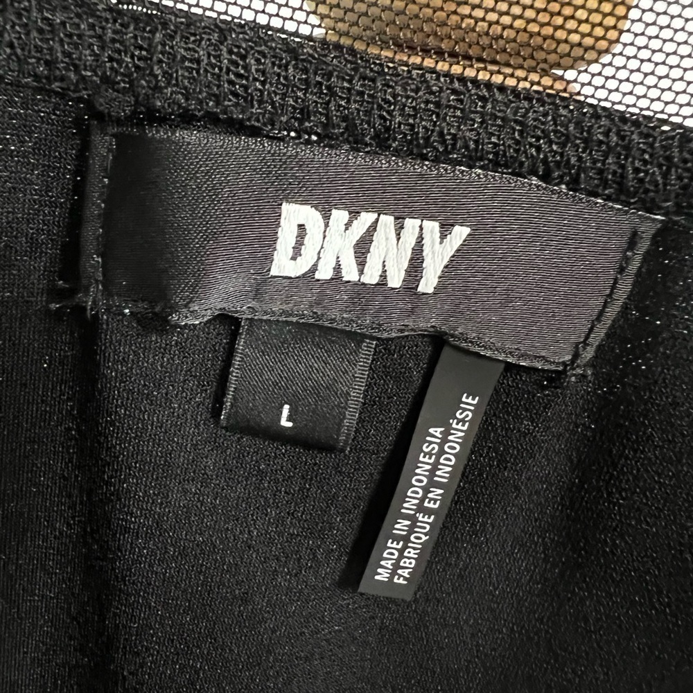 DKNY Women’s Black Any Occasion Even Prom Dress Sleeveless MIDI Size L, NWT - Picture 5 of 6